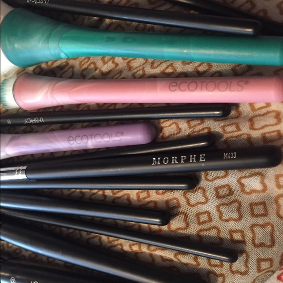 Bundle of 13 Makeup Brushes EcoTools and Morphe - Picture 1 of 2